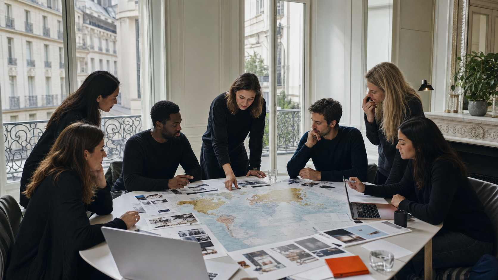 Equipe internationale verifiant les versions linguistiques et les balises hreflang